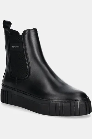 GANT Kožené kotníkové boty Snowmont dámské, barva, na platformě, zateplené, 29551787 G00