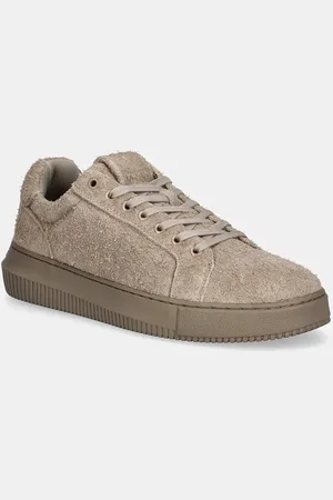 Calvin Klein Semišové sneakers boty CHUNKY CUPSOLE LOW SUEDE barva, YM0YM01121