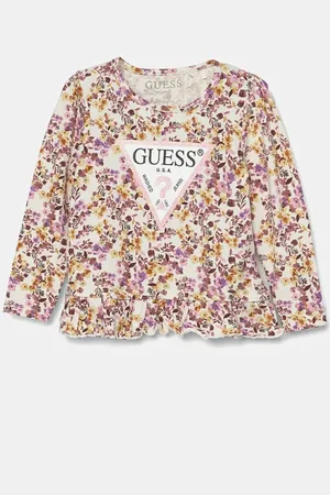 Guess Dětské tričko s dlouhým rukávem barva, K4BI10 J1313