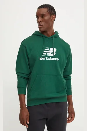 New Balance Mikina pánská, barva, s kapucí, s potiskem, MT41501NWG