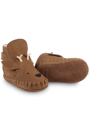 Donsje Kojenecké kožené boty Kapi Special Booties Stag barva, 1028303