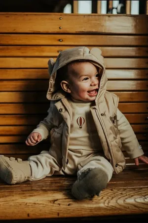 Donsje Dětská vesta Luijx Bodywarmer Koala barva, 4084601