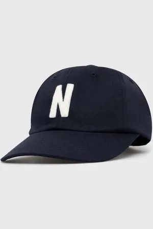 Norse projects Bavlněná baseballová čepice Felt N Twill Sports Cap tmavomodrá barva, s aplikací, N80.0128.7004