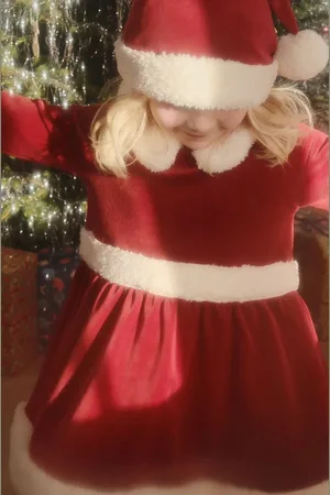 Konges Sløjd Šaty CHRISTMAS DRESS GRS barva, mini, KS101924