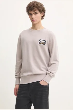 Superdry Bavlněná mikina pánská, barva, s aplikací, M2014111A-2XU