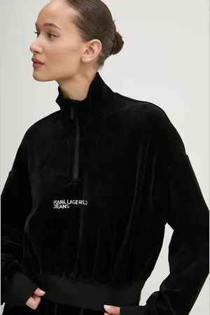 Karl Lagerfeld Mikina dámská, barva, s aplikací, 246J1806