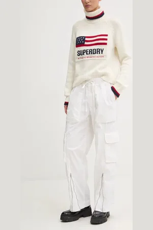 Abercrombie & Fitch Kalhoty dámské, barva, široké, high waist, KI156-4433