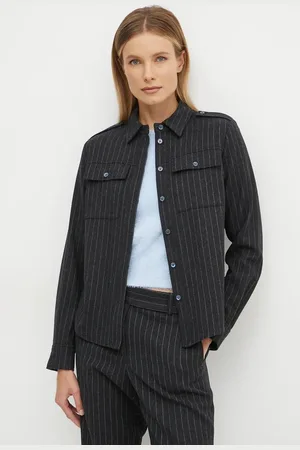 Michael Kors Vlněná košile barva, regular, s klasickým límcem, MF4400CF2A