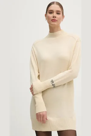 Pepe Jeans Šaty z vlněné směsi HAZEL DRESS barva, mini, PL953593