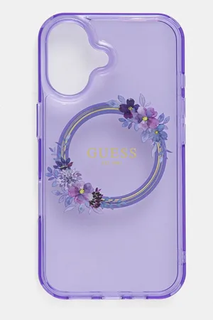 Guess Obal na telefon iPhone 16 6.1 barva, GUHMP16SHFWFCU