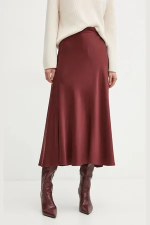 FORTE FORTE Hedvábná sukně barva, maxi, áčková, 9919_my skirt