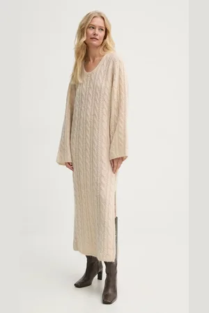 By Malene Birger Vlněné šaty LOVELLA barva, midi, Q72574001