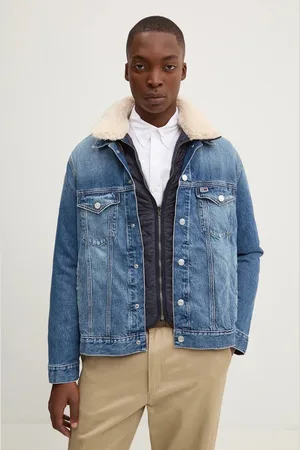Tommy Hilfiger Džínová bunda pánská, barva, přechodná, DM0DM20470