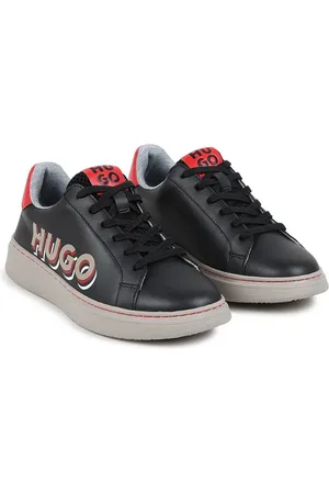 HUGO BOSS Dětské kožené tenisky barva, G00246