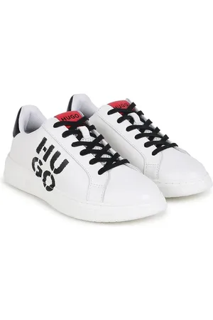 HUGO BOSS Dětské kožené tenisky barva, G00244