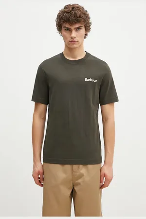 Barbour Bavlněné tričko Pitbright Relaxed barva, s potiskem, MTS1351
