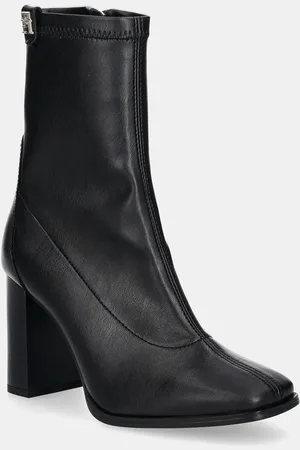 Tommy Hilfiger Nízké kozačky PARTY LEATHER SOCK HEEL BOOTIE dámské, barva, na podpatku, FW0FW08250