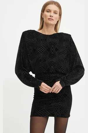 Pinko Velurové šaty barva, mini, 104482 A29H