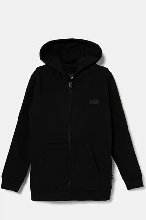 Vans Dětská mikina BY CORE BASIC II FZ barva, s kapucí, hladká, VN000JBWBLK1