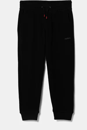 HUGO BOSS Dětské tepláky barva, hladké, G00175