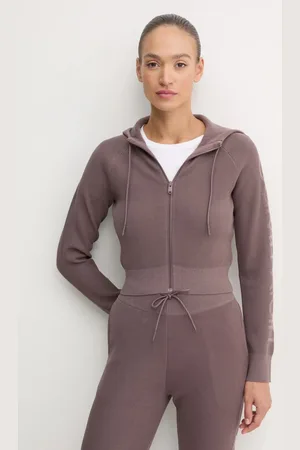 Calvin Klein Tepláková mikina barva, s kapucí, 00GWF4J400