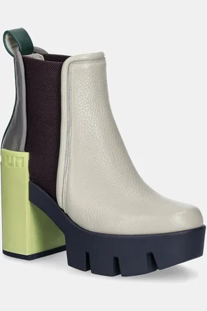 united nude Kožené kotníkové boty Grip Chelsea Mid III dámské, barva, na podpatku, 10868846192