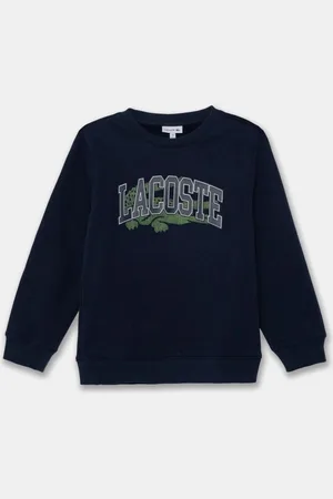 Lacoste Dětská mikina tmavomodrá barva, s potiskem, SJ2493