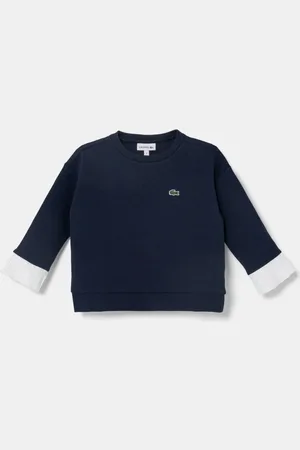 Lacoste Dětská mikina tmavomodrá barva, s aplikací, SJ2491