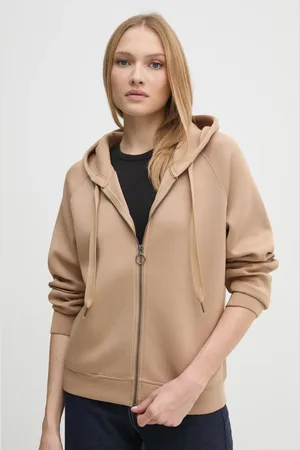 Benetton Mikina dámská, barva, s kapucí, hladká, 3PKLD500N
