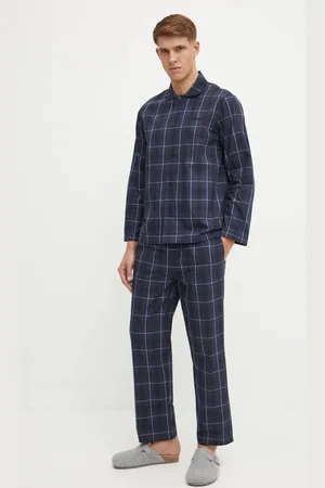 HUGO BOSS Bavlněné pyžamo tmavomodrá barva, 50527355