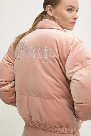 Juicy Couture Velurová bunda MARGO PUFFER barva, JCOIJ224556