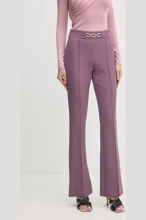 ARTIGLI Kalhoty dámské, barva, zvony, high waist, ACPA000038