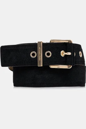 Michael Kors Semišový pásek hnědá barva, 559145
