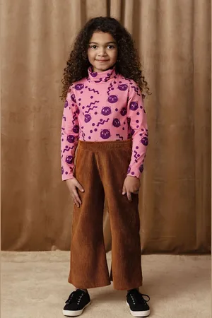 Mini Rodini Dětské bavlněné tričko s dlouhým rukávem Squiggly cats barva, s pologolfem, 2512012028