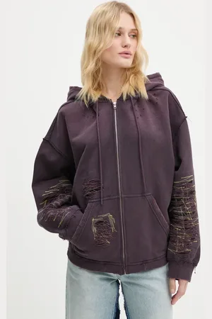 Maison Margiela Bavlněná mikina dámská, barva, s kapucí, hladká, S62GU0130.M25004