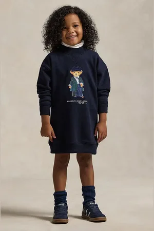 Ralph Lauren Dívčí šaty tmavomodrá barva, mini, 312952155001