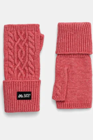 Superdry Palčáky se směsí vlny barva, W9310075A-L6W