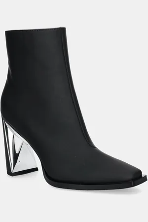 united nude Kožené kotníkové boty Poly Bootie Hi dámské, barva, na podpatku, 1086301191