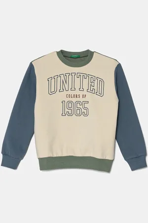 Benetton Dětská mikina barva, vzorovaná, 3EB5C10KS