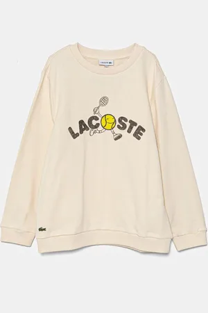 Lacoste Dětská bavlněná mikina barva, s potiskem, SJ5662