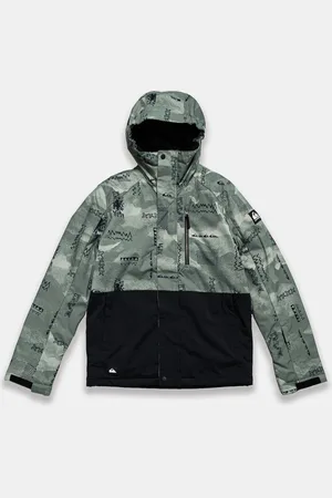 Quiksilver Lyžařská bunda MISSION PRINTED BLOCK JK barva, EQBTJ03196