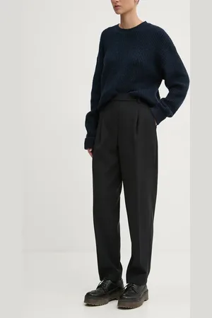 Abercrombie & Fitch Kalhoty dámské, barva, jednoduché, high waist, KI156-4443