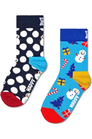 Happy Socks Dětské ponožky Kids 2-Pack Big Dot Socks 2-pack tmavomodrá barva, P001695