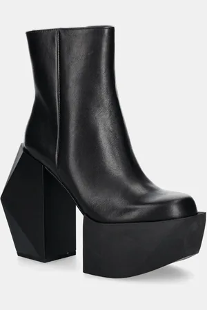 united nude Kožené kotníkové boty Stage Boot dámské, barva, na podpatku, 107530116