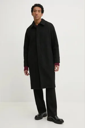 HUGO BOSS Kabát s příměsí vlny barva, přechodný, oversize, 50523964
