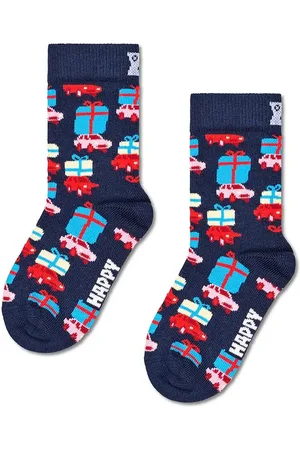Happy Socks Dětské ponožky Kids Holiday Shopping Sock tmavomodrá barva, P001693