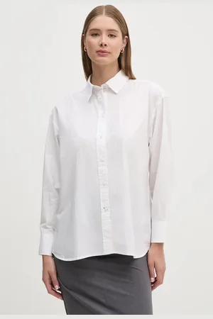 Pepe Jeans Bavlněná košile RITA barva, relaxed, s klasickým límcem, PL304929