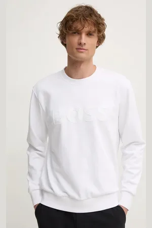 HUGO BOSS Bavlněná mikina pánská, barva, s aplikací, 50524360