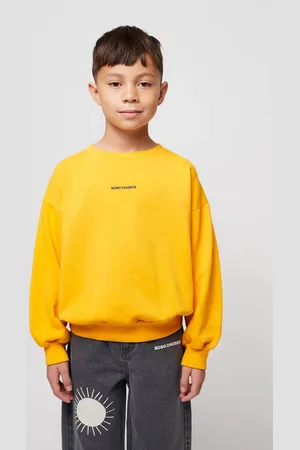 Bobo Choses Dětská bavlněná mikina Sun barva, s potiskem, 324EC017