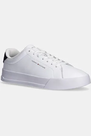 Tommy Hilfiger Kožené sneakers boty TH COURT LTH DETAIL ESS barva, FM0FM05367